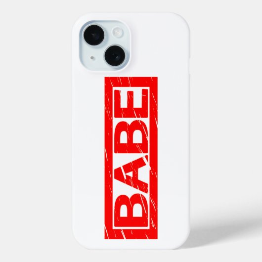 Babe Briefmarke Case-Mate iPhone Hülle (Rückseite)