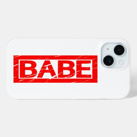 Babe Briefmarke Case-Mate iPhone Hülle (Rückseite (Horizontal))
