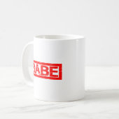 Babe Briefmarke Kaffeetasse (Vorderseite Links)