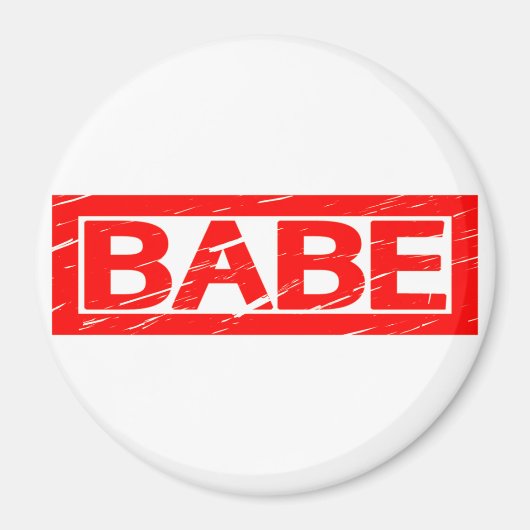 Babe Briefmarke Magnet (Vorne)