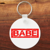 Babe Briefmarke Schlüsselanhänger (Rückseite)
