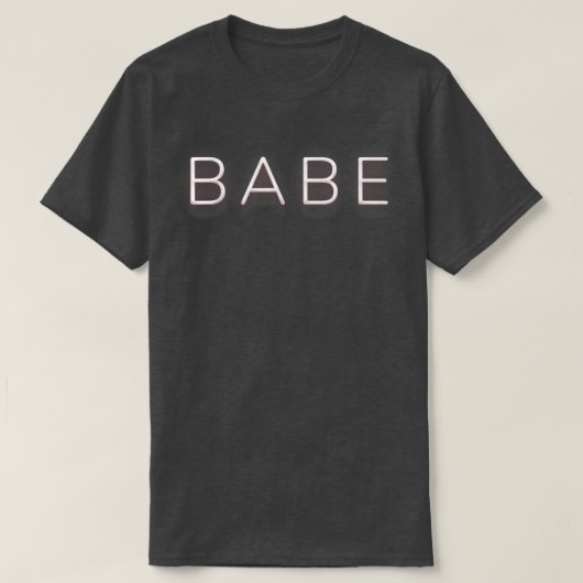 BABE Electric Sign Style Summer Beach Sassy Fun Wo T-Shirt (Design vorne)