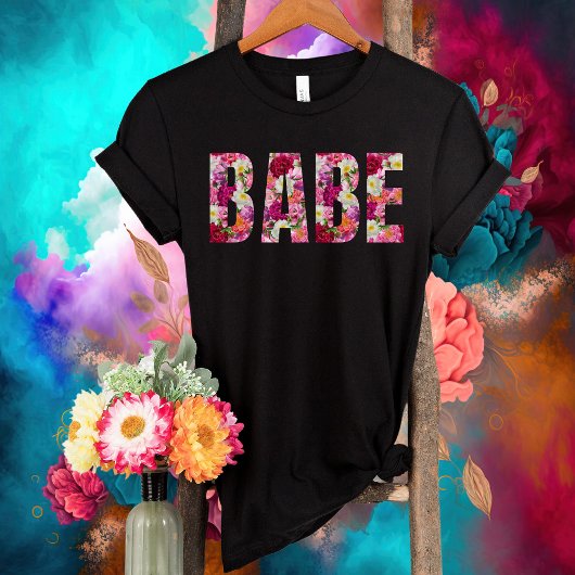 Babe Floral Brautparty-Junggeselinnen-Abschied-Bri T-Shirt