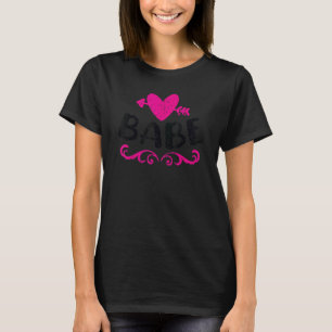 Babe Heart Vintag Bride Bridesmaid Bachelorette P T-Shirt