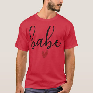 Babe Heart Vintage Braut Brautjungfer Junggesellin T-Shirt