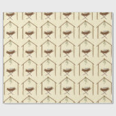 Babe in a manger Christmas wrap Geschenkpapier (Flach)
