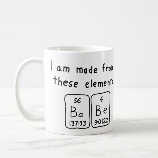 Babe Periodenname Tasse (Links)