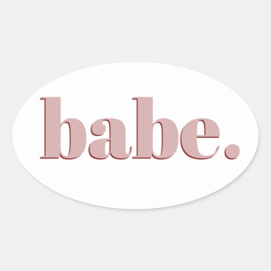 Babe Sticker (Vorderseite)