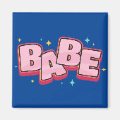 Babe-Textentwurf Magnet (Vorne)