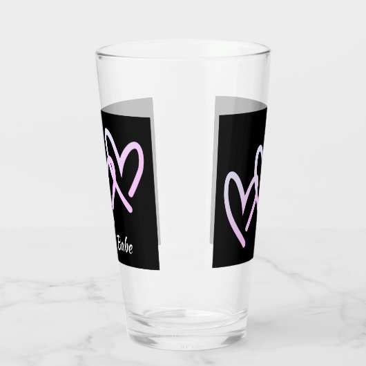 Babe Triple Heart Glass Tumbler (Links)