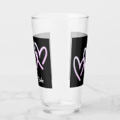Babe Triple Heart Glass Tumbler (Rechts)
