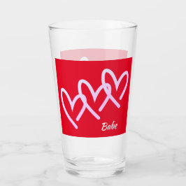Babe Triple Red Heart Tumbler