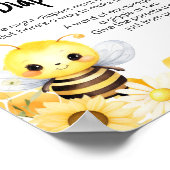 Babee Bee Baby Dusche Spate Night Diapers Poster (Ecke)