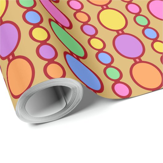 Babes Beads Bright Red Geschenkpapier (Rolleneckpunkt)