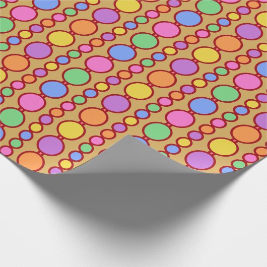 Babes Beads Bright Red Geschenkpapier (Ecke)