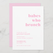 Babes, die Galentiner einladen Einladung (Vorne/Hinten)