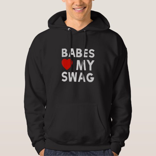 Babes Liebe meine schwänzenden Mode-Girls Boys Hoodie (Vorderseite)
