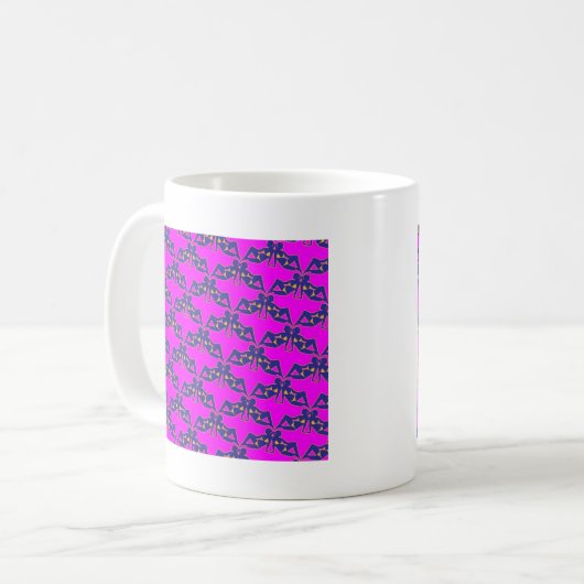 Babes Pattern Kaffeetasse (Vorderseite Links)