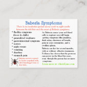 Babesia Fact Card Visitenkarte (Rückseite)