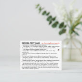 Babesia Fact Card Visitenkarte (Stehend Vorderseite)