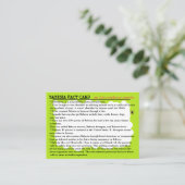 Babesia Fact Educational Card Visitenkarte (Stehend Vorderseite)