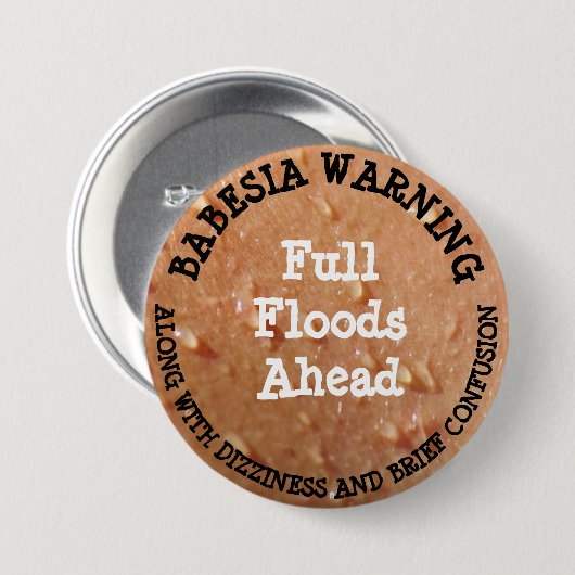 Babesia Spaß Button (Vorne & Hinten)