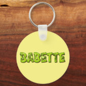 Babette Name Kiwi Design Schlüsselanhänger (Vorderseite)