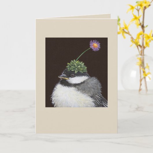 Babettkarte Karte (Gelbe Blume)