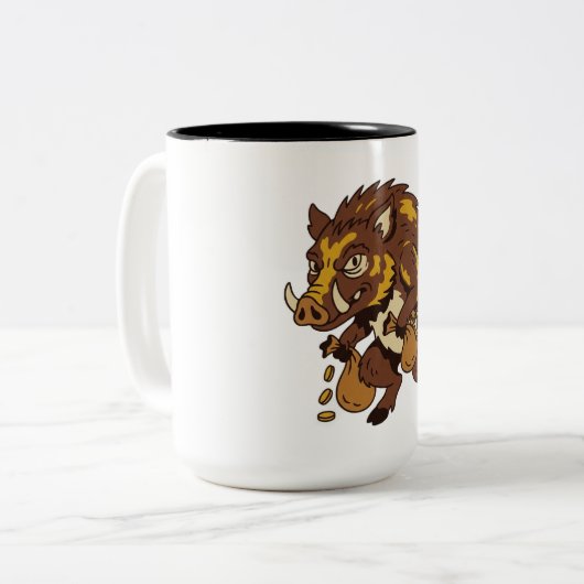 Babi Ngepet Zweifarbige Tasse (Vorderseite Links)