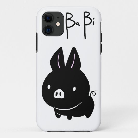 BaBi Piggy iPhone Fall Case-Mate iPhone Hülle (Rückseite)