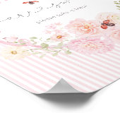 Babies are Sweet Love Bug Wildflower Baby Shower Poster (Ecke)