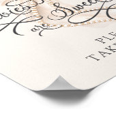 Babies Are Sweet Take a Treat Bow Floral Poster (Ecke)