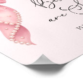 Babies Are Sweet Take a Treat Pink Bow Bow Poster (Ecke)