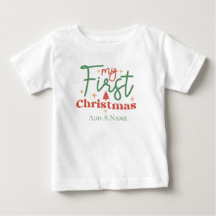 Babies Baby Erstes 1. Weihnachtsgeschenk für Neues T-shirt