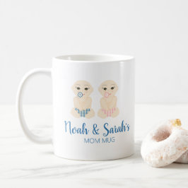 Babies Boy Girl Illustration & in Blue Design Kaffeetasse