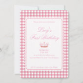 Babies First Coquette Geburtstag! Einladung (Vorderseite)