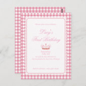 Babies First Coquette Geburtstag! Postkarte (Vorne/Hinten)