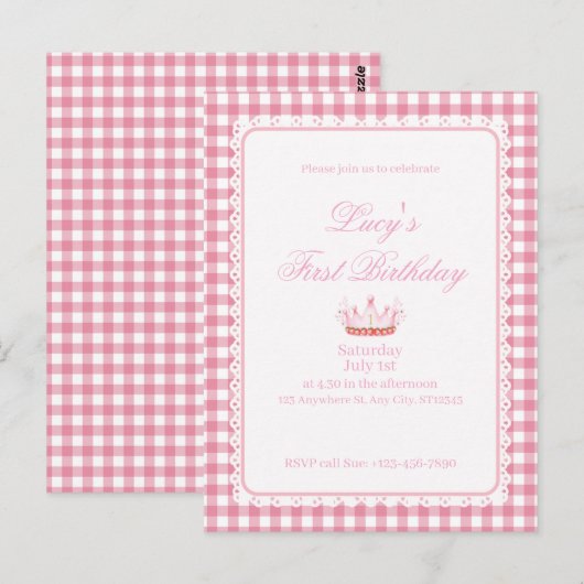 Babies First Coquette Geburtstag! Postkarte (Vorne/Hinten)
