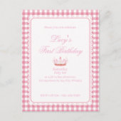 Babies First Coquette Geburtstag! Postkarte (Vorderseite)