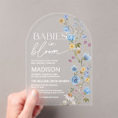 Babies in Bloom  | Twins Baby Shower  Acryleinladungen (Insitu (Handheld))