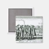 Babington mit seinen Komplizen in St. Giles Magnet (Vorderseite/Rückseite)