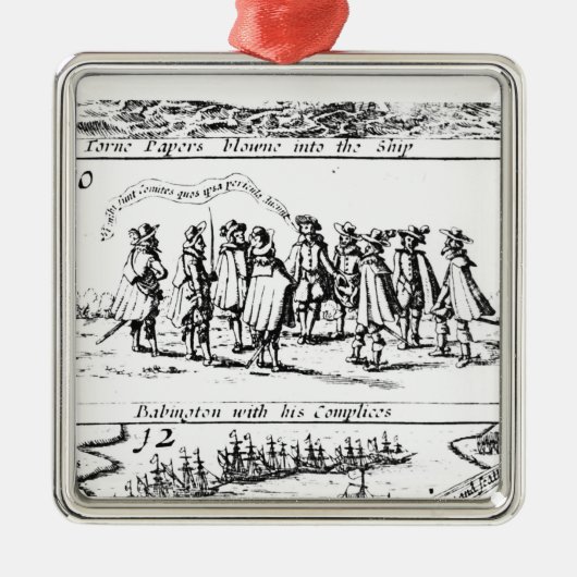 Babington und seine Komplizen Silbernes Ornament (Vorne)