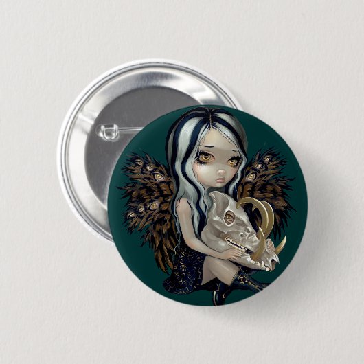 "Babirusa-Schädel-" Knopf Button (Vorne & Hinten)