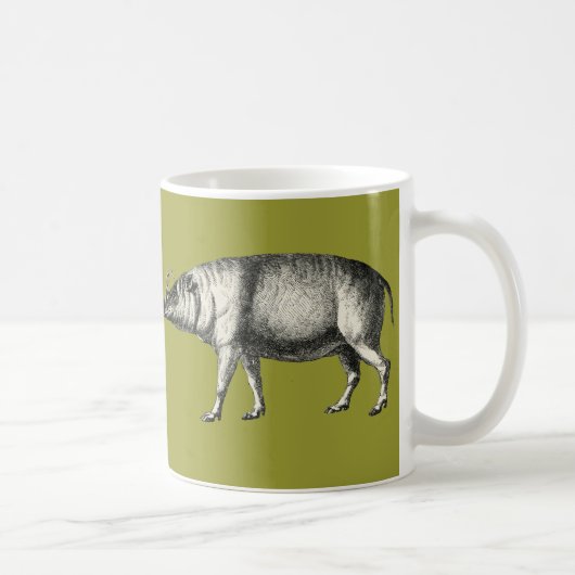 Babirusa-wildes Schwein-Eber-Schwein Warthog Kaffeetasse (Rechts)