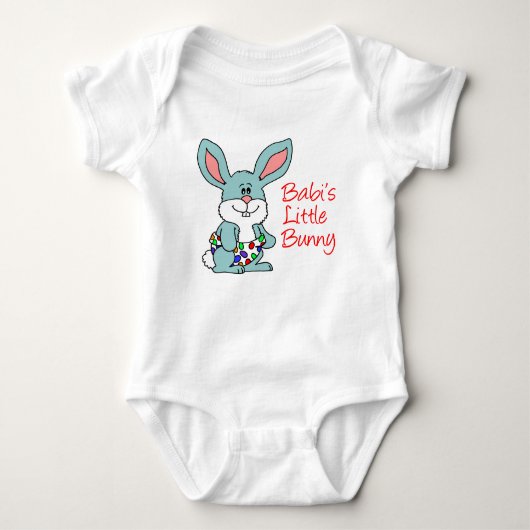 Babis kleiner Hase Baby Strampler (Vorderseite)