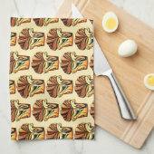 Babka Chocolate Brot Slice Loaf Jüdische Bäckerei Geschirrtuch (Viertel Falte)