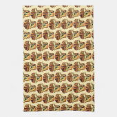 Babka Chocolate Brot Slice Loaf Jüdische Bäckerei Geschirrtuch (Vertikal)