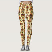 Babka Chocolate Brot Slice Loaf Jüdische Bäckerei Leggings (Vorderseite)