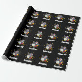 Baboom Funny explodieren Baboon Pun Dark BG Geschenkpapier (Ungerollt)