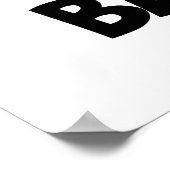 Baboom Funny Exploding Baboon Pun Poster (Ecke)